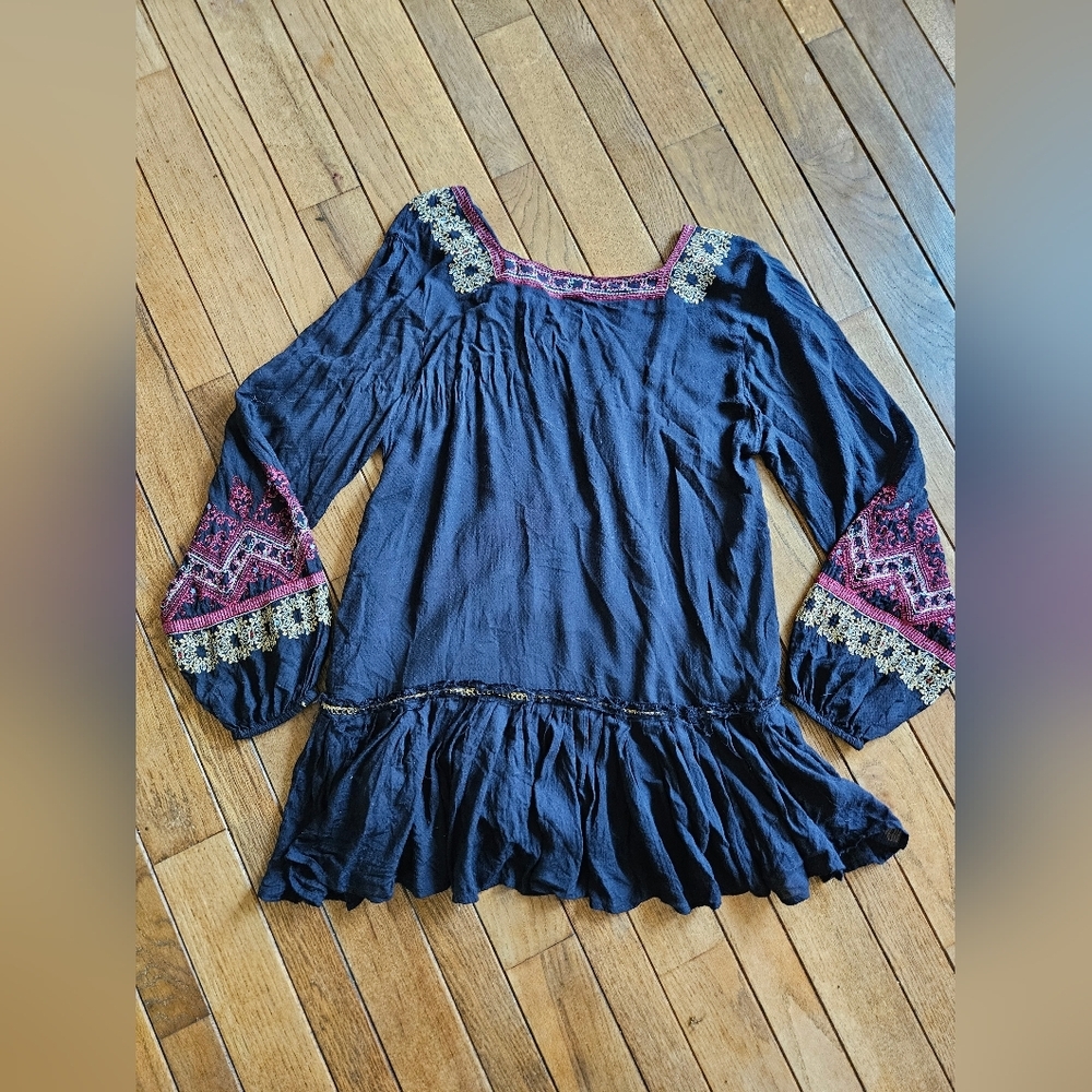 FREE PEOPLE Black Peasant Blouse - Picture 7 of 7